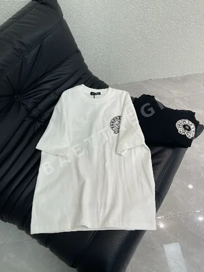 크롬하츠 말굽 산스크리트 패턴 여성 반팔 티셔츠 53107