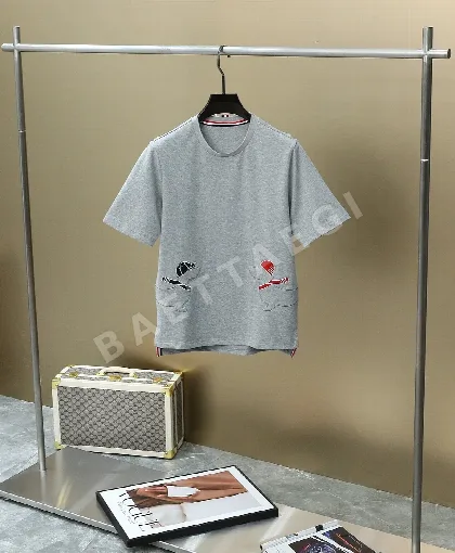 톰브라운 강아지 자수 남성 반팔 티셔츠 50516