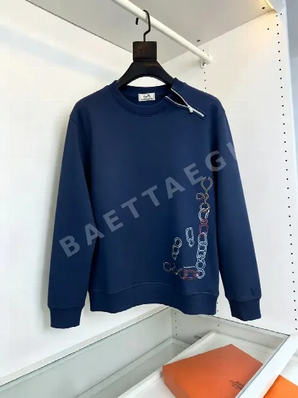 에르메스 호스슈 자수 긴팔 스웨트셔츠 164999