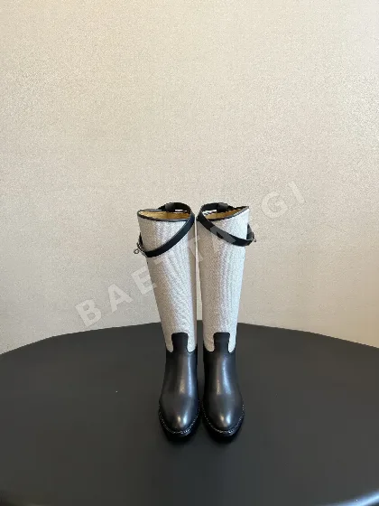 에르메스 부츠 가죽 메탈 버클 스트랩 178894