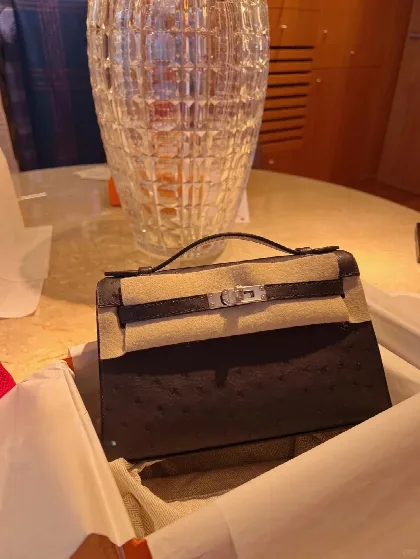 에르메스 켈리 타조 가죽 가방 18344