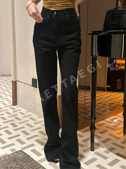 생로랑 레트로 워시 여성 바지 103281