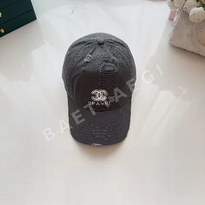 샤넬 데미지 코튼 베이스볼 모자 82242