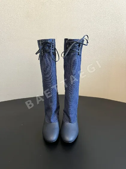 팔로마 울 패치워크 레이스업 로우힐 부츠 134521