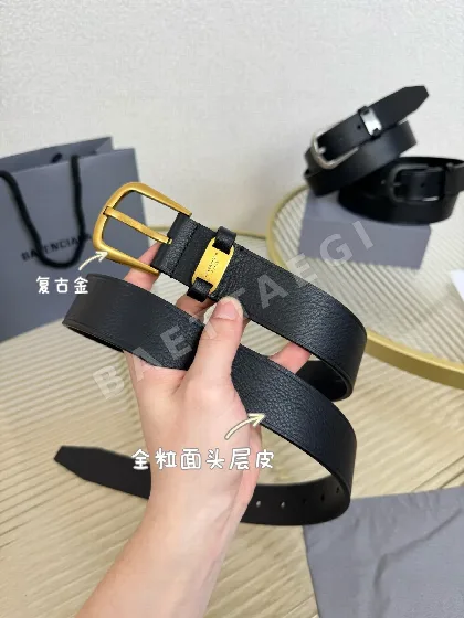 발렌시아가 송아지가죽 벨트 58055