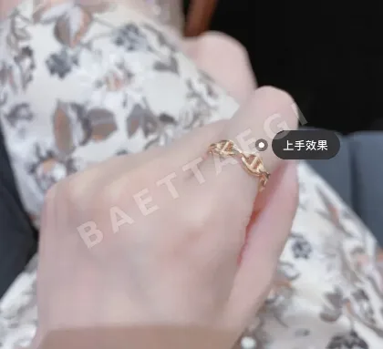 에르메스 팔랑두르 실버 반지 70102