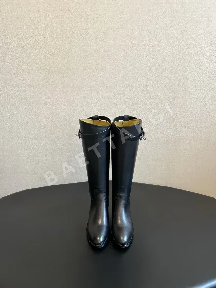 에르메스 부츠 가죽 메탈 버클 스트랩 178895