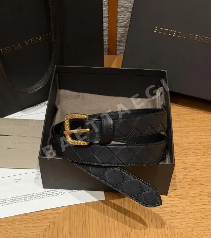 보테가베네타 인트레차토 가죽 여성 벨트 176871