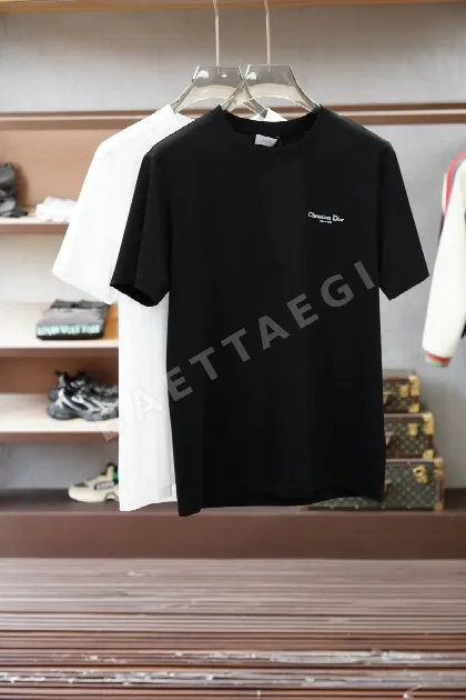 디올 로고 프린트 반팔 티셔츠 47631