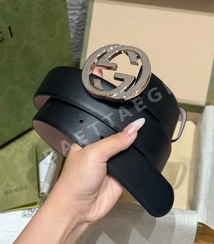 구찌 더블 G 버클 가죽 벨트 40mm 179191