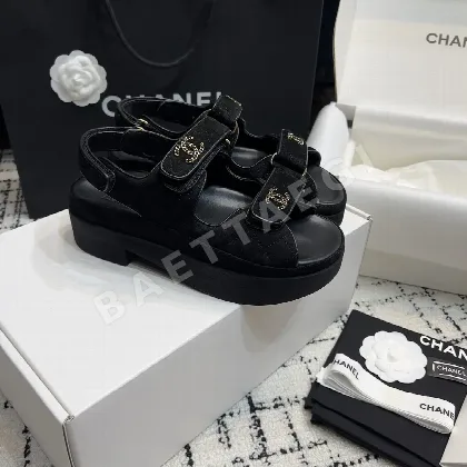 샤넬 플랫폼 벨크로 샌들 94859
