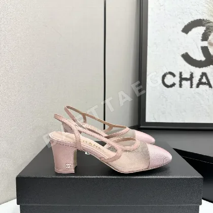 샤넬 투톤 슬링백 플랫 샌들 98351