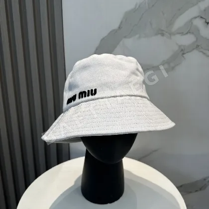 미우미우 자수 버킷 햇 모자 119140
