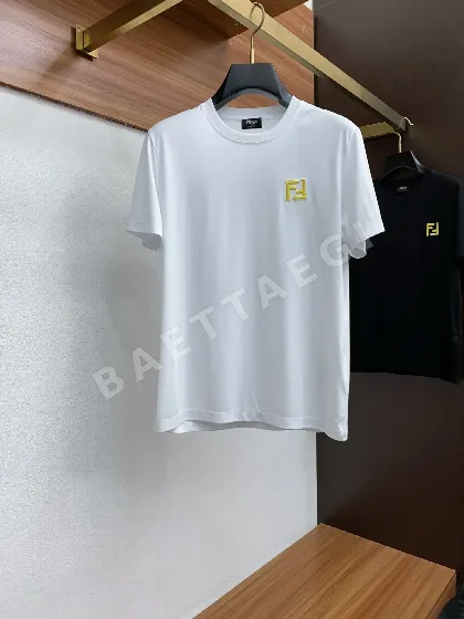 펜디 코튼 로고 크루넥 반팔 티셔츠 1159