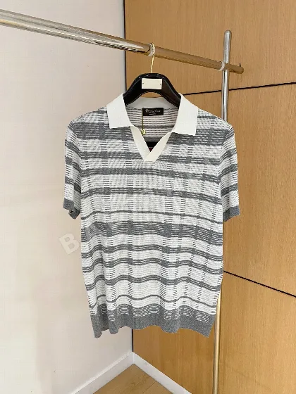 로로피아나 아세테이트 텐셀 린넨 남성 반팔 티셔츠 114434