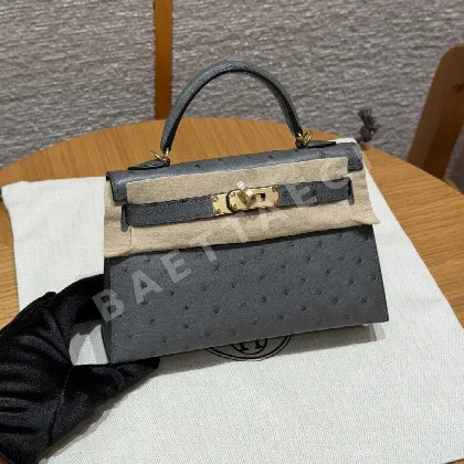 에르메스 켈리 미니 2 타조 가죽 가방 164135