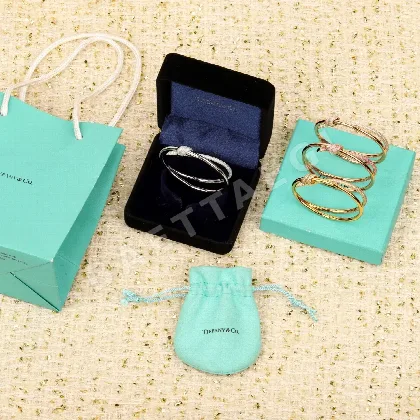 티파니 노트 18K 로즈골드 다이아몬드 팔찌 70648