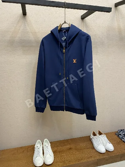 루이비통 LV 로고 지퍼업 후드 자켓 156015