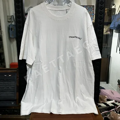 크롬하츠 남성 220 g 플리스 반팔 티셔츠 107833