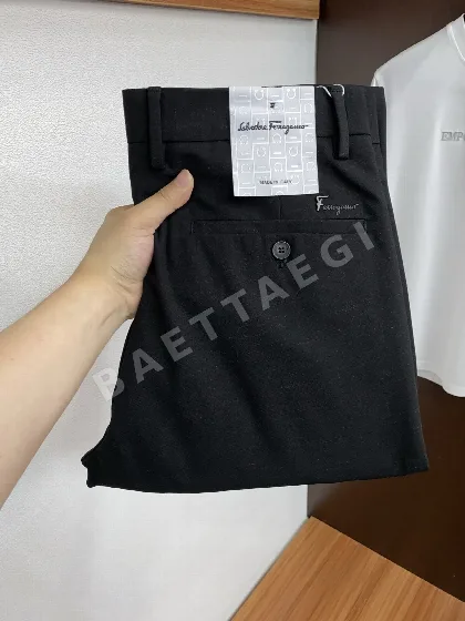 페레가모 남성 린넨 코튼 캐주얼 바지 151394