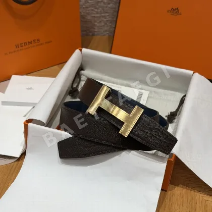 에르메스 H형 버클 양면 가죽 벨트 176145