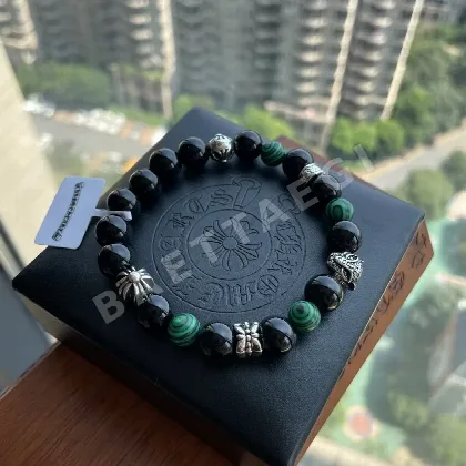 크롬하츠 블랙 아게이트 타이거 헤드 팔찌 61509