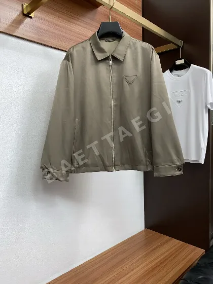 프라다 남성 슬림핏 텐셀 라펠 자켓 52995