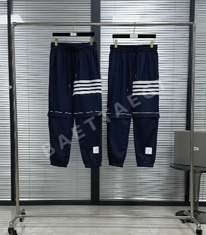 톰브라운 컬러 블록 나일론 긴 바지 142958