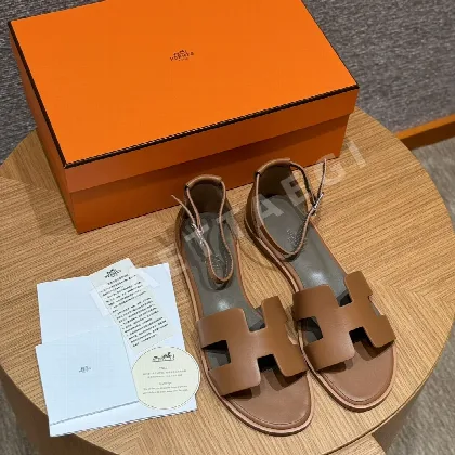 에르메스 196 산토리니 린넨 샌들 8553