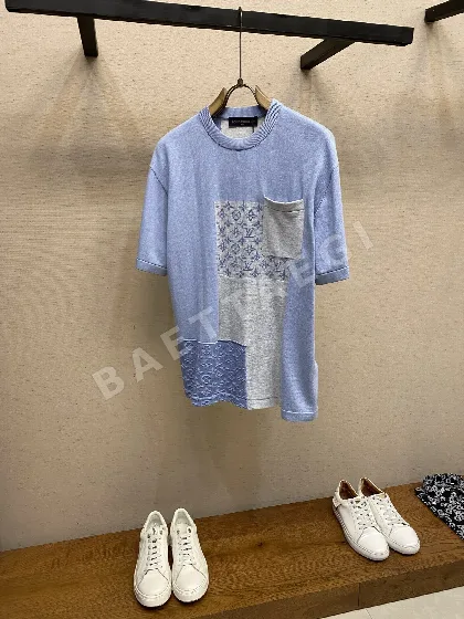 루이비통 패치워크 니트 반팔 셔츠 49036