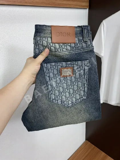 디올 슬림핏 스트레이트 레그 진 바지 159994