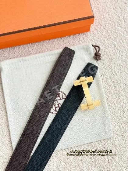 에르메스 H 점핑 양면 토고 가죽 벨트 58969