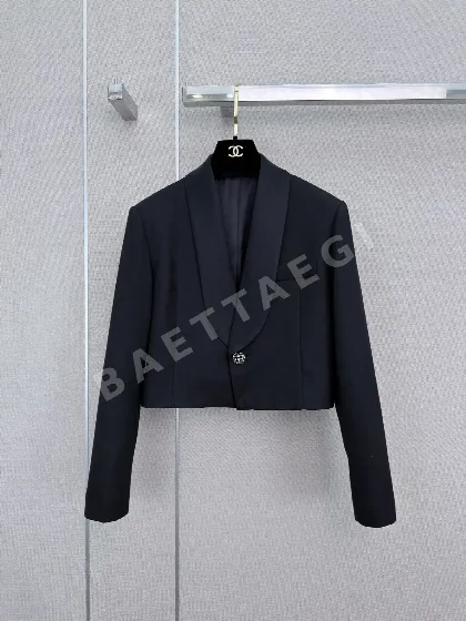 샤넬 아세테이트 라펠 여성 자켓 151245