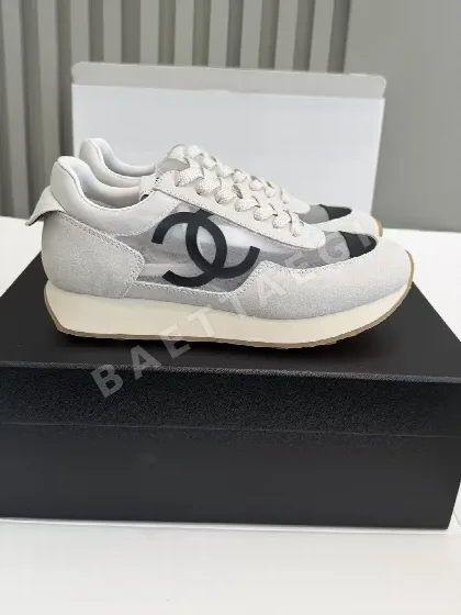 샤넬 더블 C 투명 컬러 블록 플랫폼 트레이닝 슈즈 96148