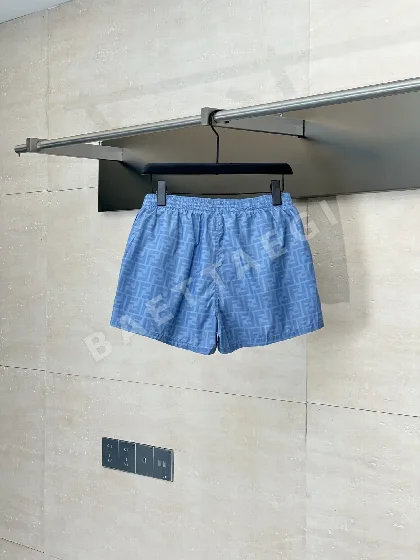펜디 더블 F 프린트 나일론 반바지 5257