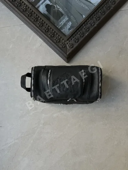 크롬하츠 가죽 메이크업 파우치 188346