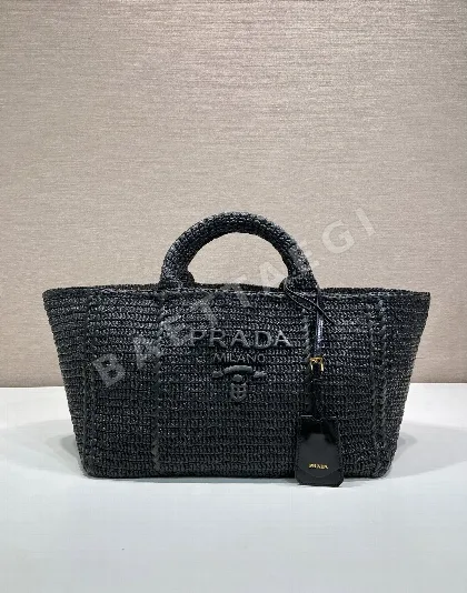 프라다 라피아 토트백 1BG635