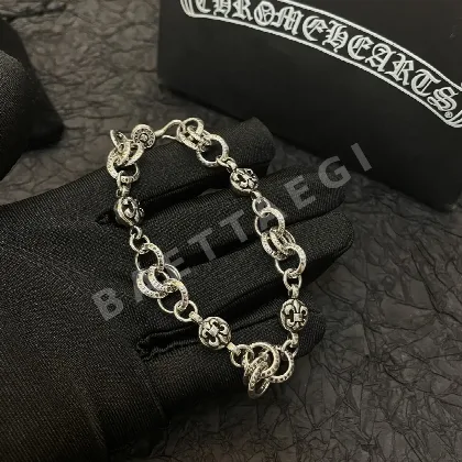 크롬하츠 스카우트 플라워 라운드 버클 팔찌 127576