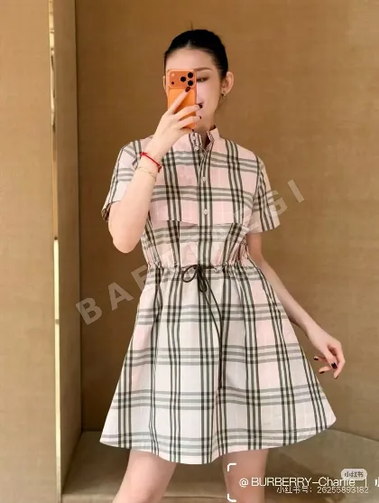 버버리 여성 체크 셔츠 원피스 레플리카 45805