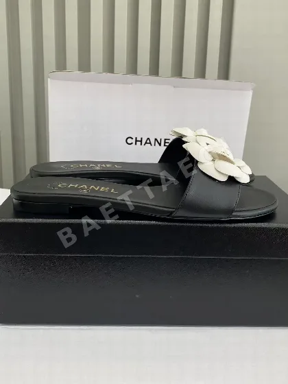 샤넬 카멜리아 램스킨 슬리퍼 99358