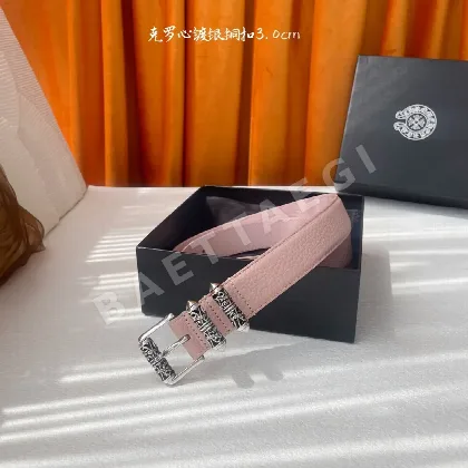 크롬하츠 켈틱 드래곤 버클 가죽 벨트 59290