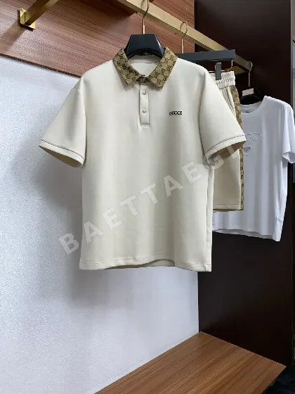 구찌 남성 코튼 반팔 티셔츠 156563
