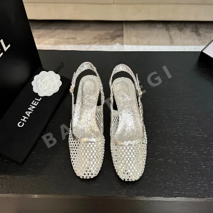 샤넬 메시 더블 C 슬리퍼 105137