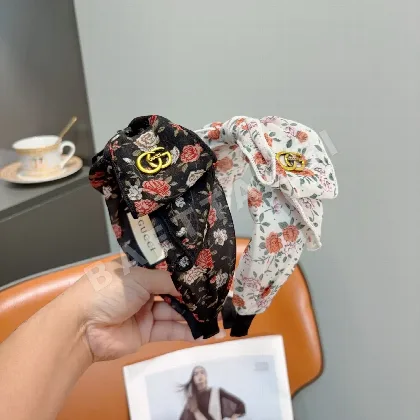 구찌 모노그램 리본 헤어밴드 184711