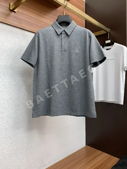 브루넬로쿠치넬리 남성 린넨 카라 반팔 셔츠 47895