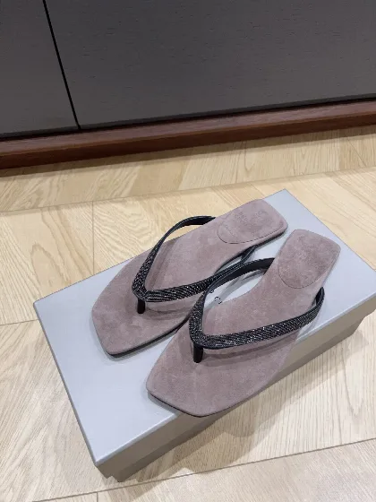 브루넬로쿠치넬리 가죽 샌들 9734