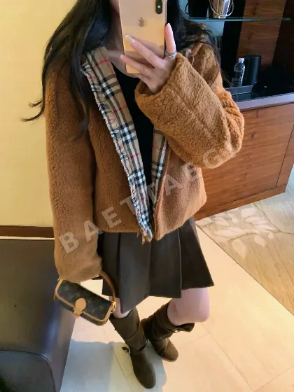 버버리 테디베어 퍼 자켓 202626