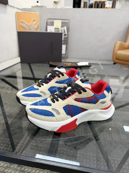 발렌티노 스웨이드 메시 캐주얼 신발 113376