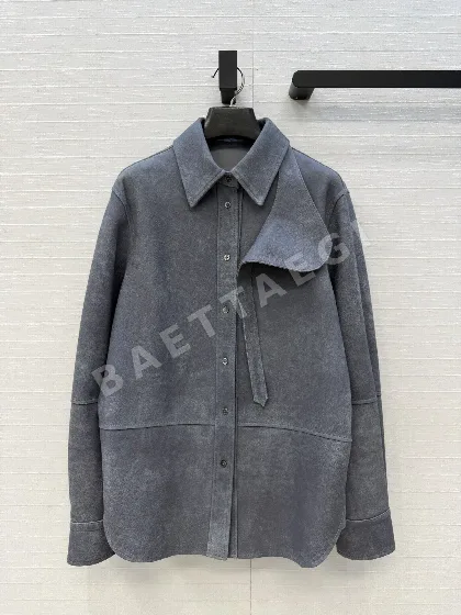 보테가베네타 클라우드 스웨이드 램스킨 셔츠 자켓 153696