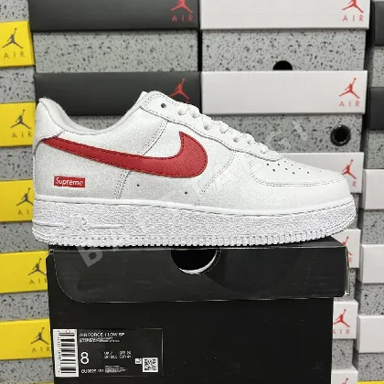 나이키 [G] 에어 포스 1 로우 화이트 레드 CU9225-101 201037 Nike Air Force 1 Low Supreme